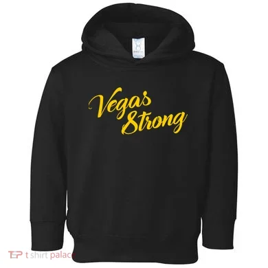 Vegas Strong Gold Script Toddler Hoodie