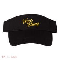 Vegas Strong Gold Script Visor thumb 0