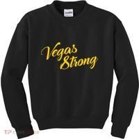 Vegas Strong Gold Script Kids Sweatshirt thumb 0