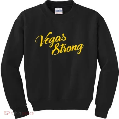 Vegas Strong Gold Script Kids Sweatshirt