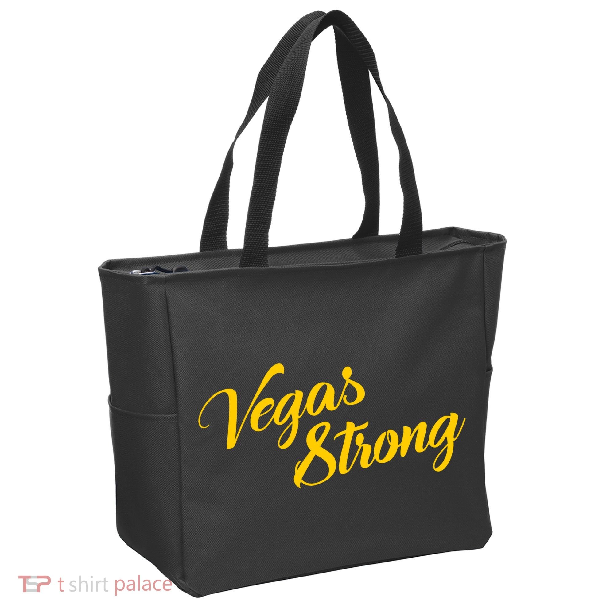 Vegas Strong Gold Script Tote Bag