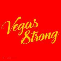 Vegas Strong Gold Script Santa Hat thumb 1