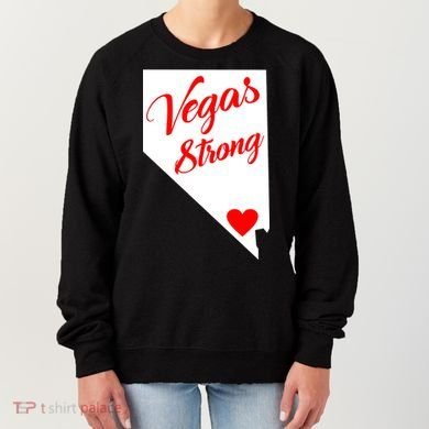 Vegas Strong Nevada Heart Script Women's Sweatshirt