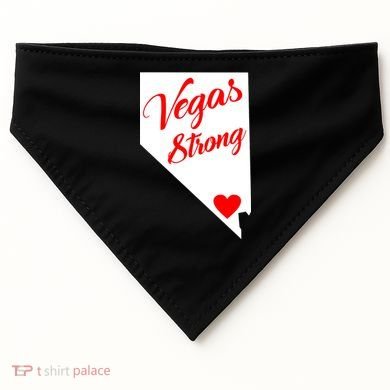 Vegas Strong Nevada Heart Script USA-Made Doggie Bandana