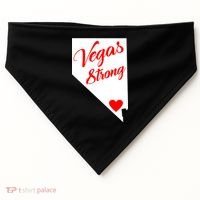 Vegas Strong Nevada Heart Script USA-Made Doggie Bandana thumb 0