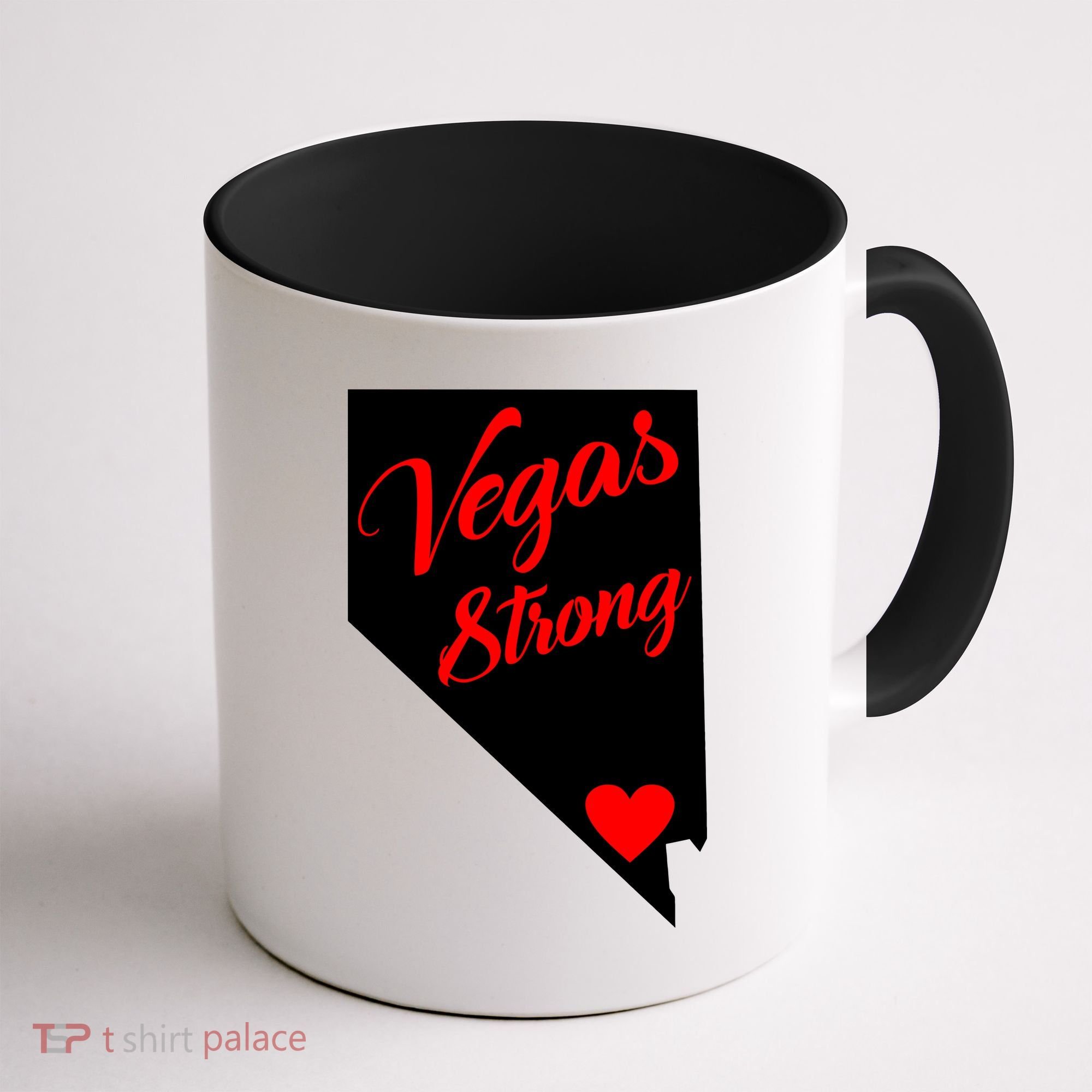 Vegas Strong Nevada Heart Script Coffee Mug