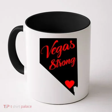 Vegas Strong Nevada Heart Script Coffee Mug