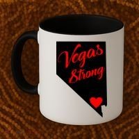 Vegas Strong Nevada Heart Script Coffee Mug thumb 2
