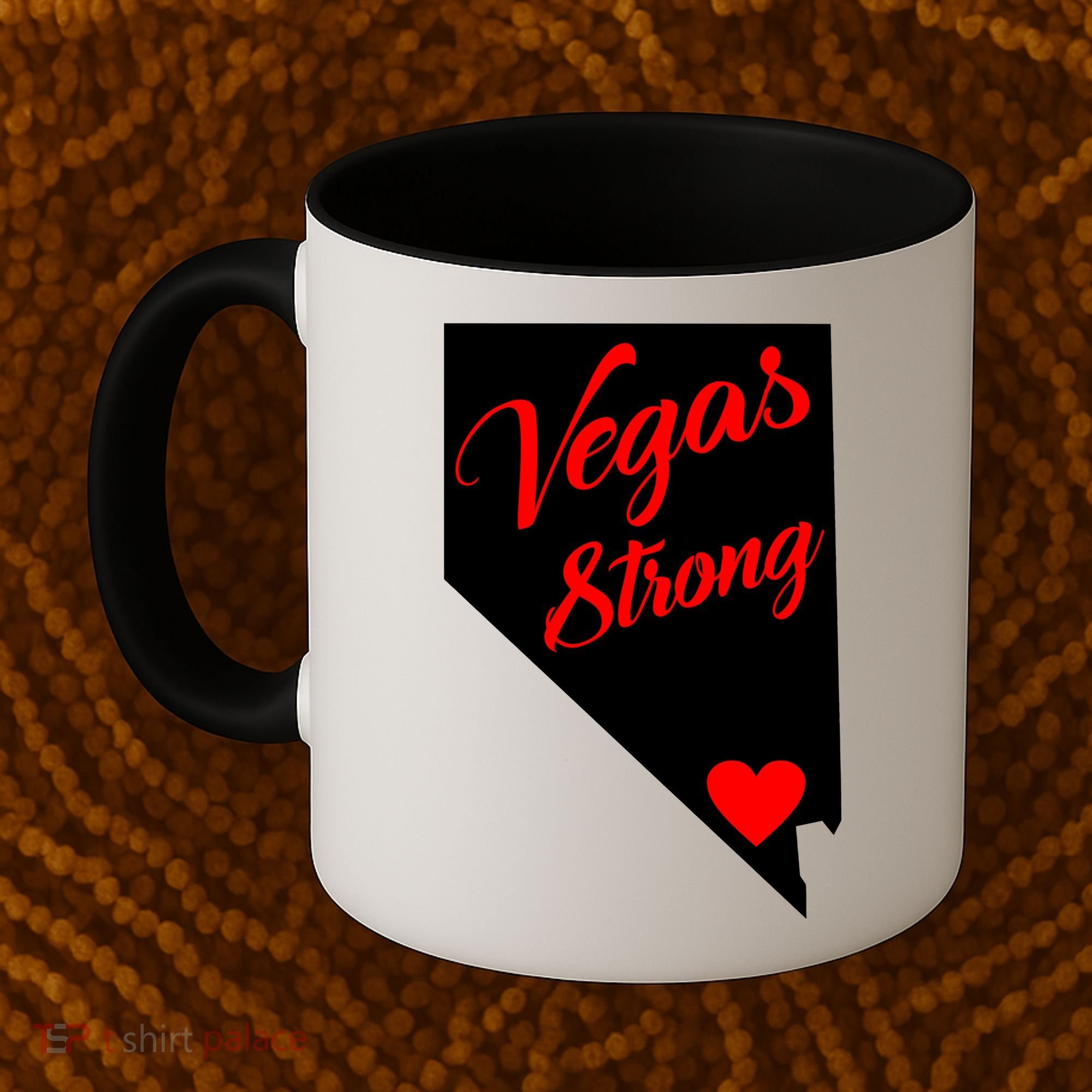 Vegas Strong Nevada Heart Script Coffee Mug