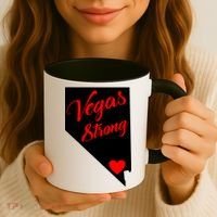 Vegas Strong Nevada Heart Script Coffee Mug thumb 3