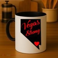 Vegas Strong Nevada Heart Script Coffee Mug thumb 4