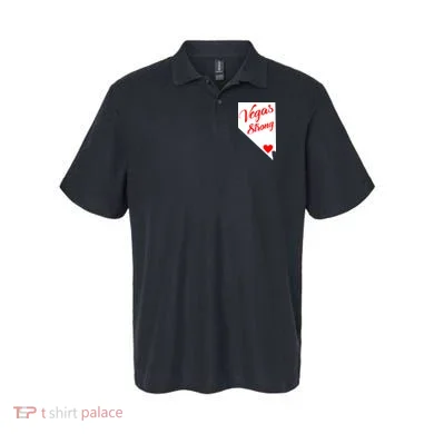 Vegas Strong Nevada Heart Script Polo