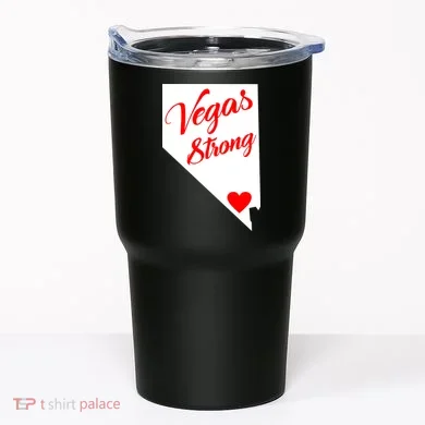 Vegas Strong Nevada Heart Script Tumbler