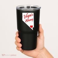 Vegas Strong Nevada Heart Script Tumbler thumb 2
