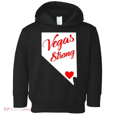 Vegas Strong Nevada Heart Script Toddler Hoodie