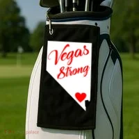 Vegas Strong Nevada Heart Script Golf Towel thumb 2