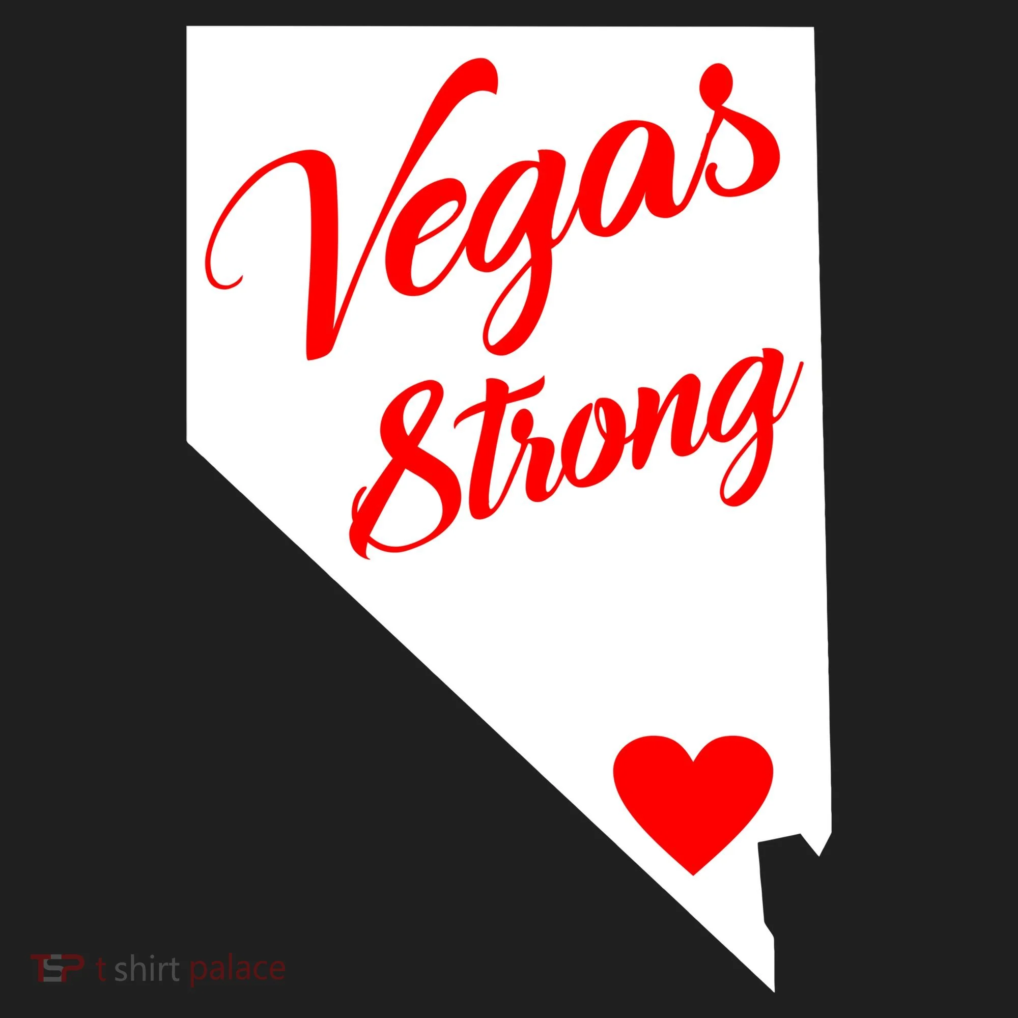 Vegas Strong Nevada Heart Script Golf Towel