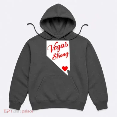 Vegas Strong Nevada Heart Script Hoodie