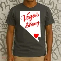 Vegas Strong Nevada Heart Script T-Shirt thumb 3