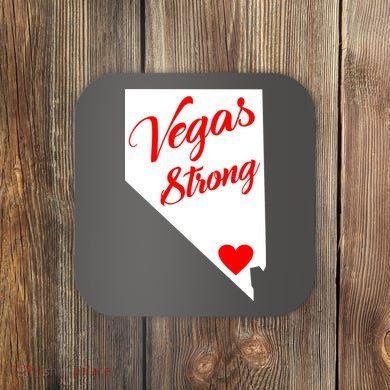 Vegas Strong Nevada Heart Script Coaster