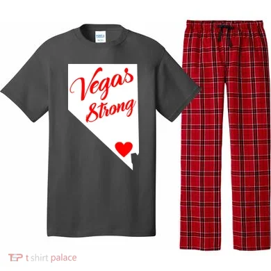 Vegas Strong Nevada Heart Script Pajama Set