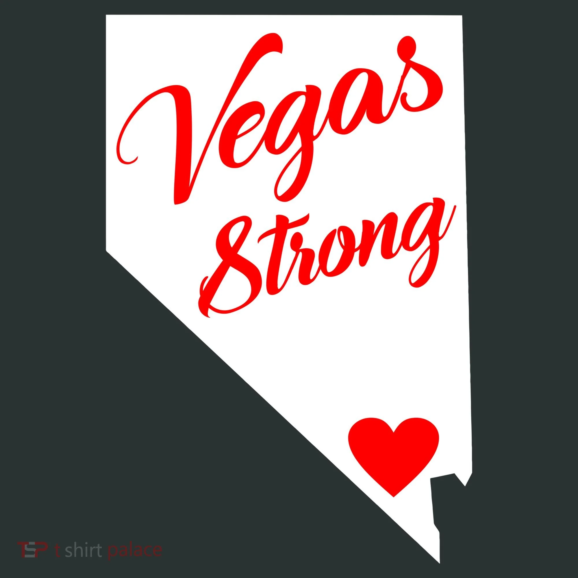 Vegas Strong Nevada Heart Script Mousepad