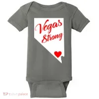 Vegas Strong Nevada Heart Script Baby Bodysuit thumb 0