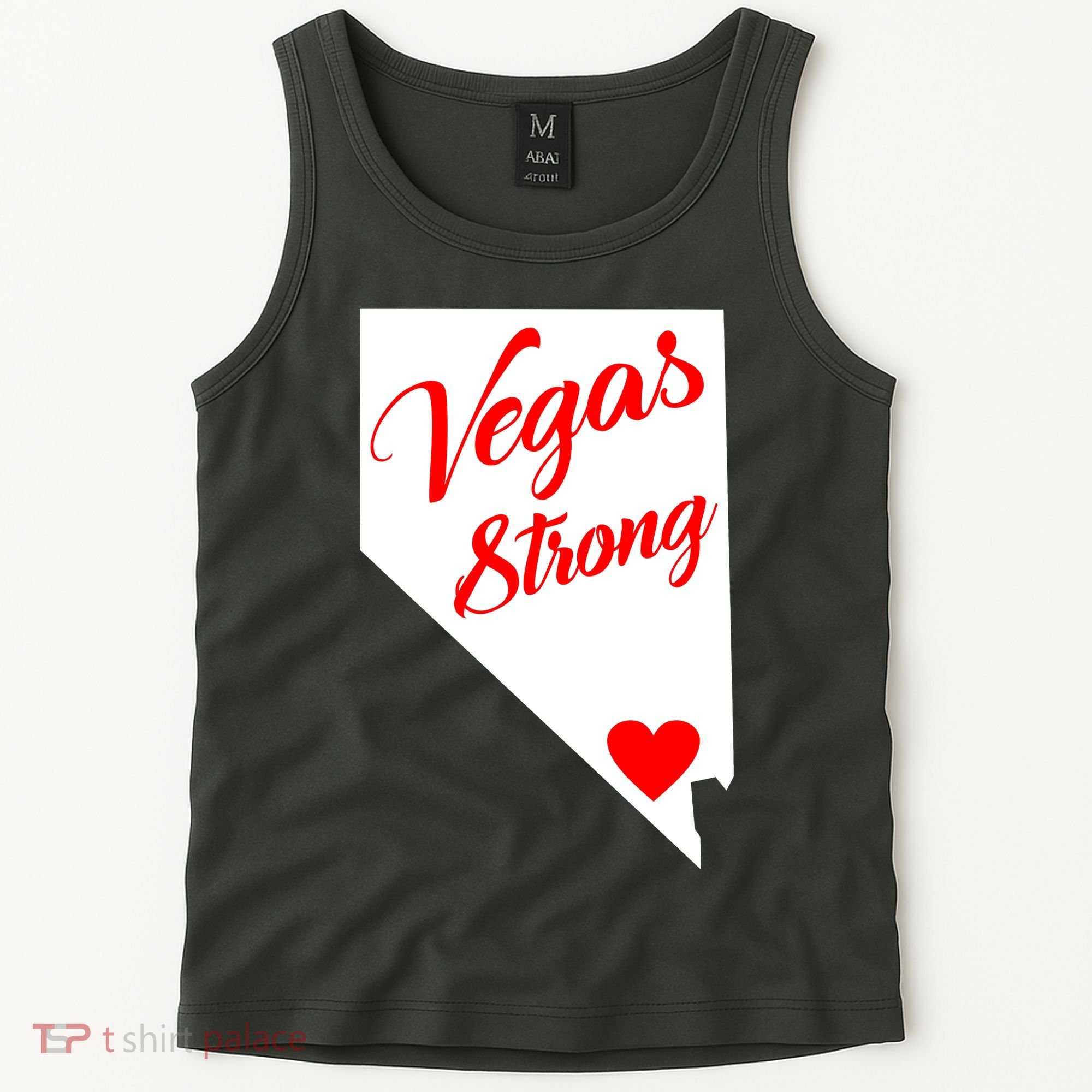 Vegas Strong Nevada Heart Script Tank Top