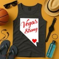 Vegas Strong Nevada Heart Script Tank Top thumb 4