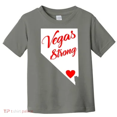 Vegas Strong Nevada Heart Script Toddler T-Shirt