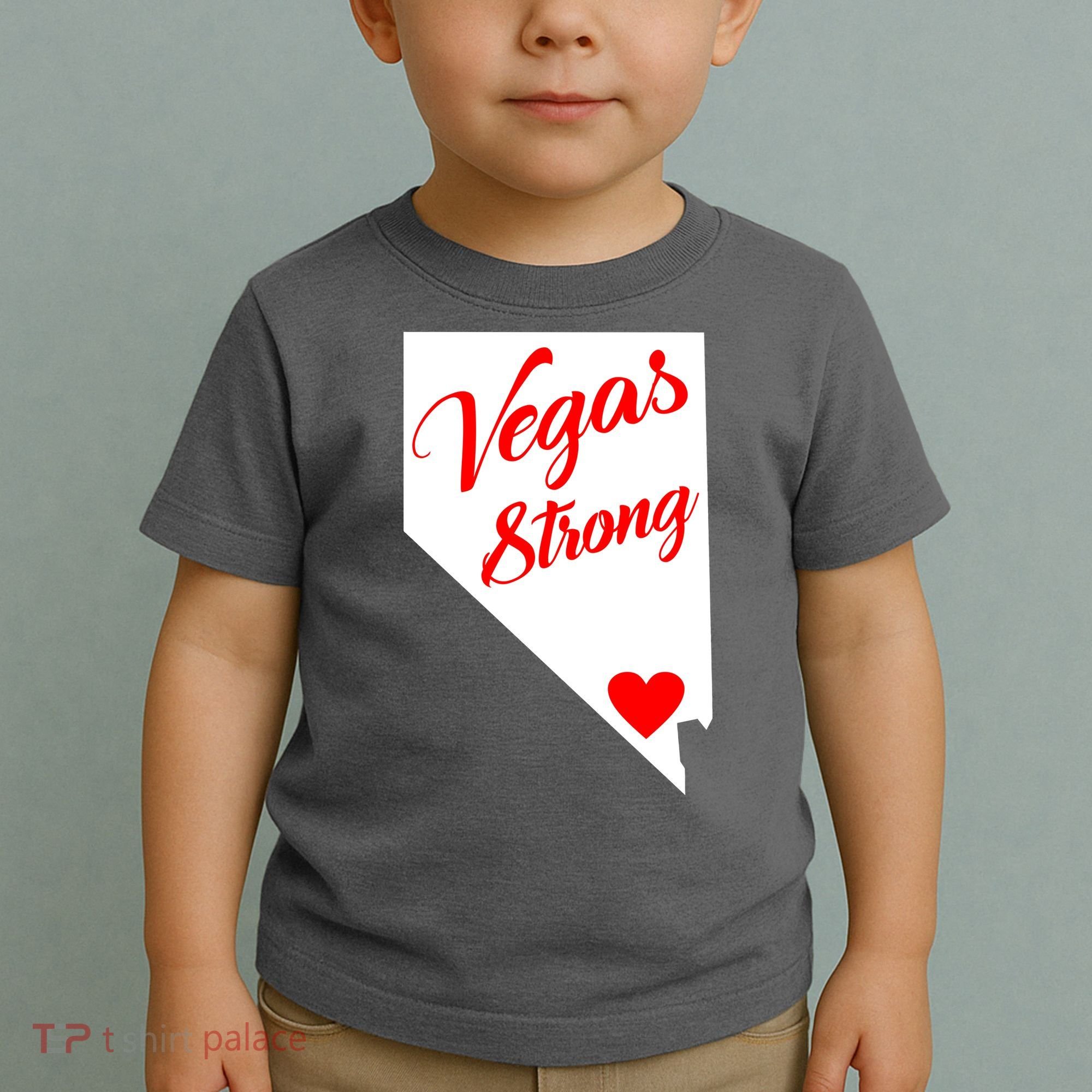 Vegas Strong Nevada Heart Script Toddler T-Shirt