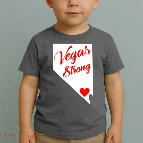 Vegas Strong Nevada Heart Script Toddler T-Shirt
