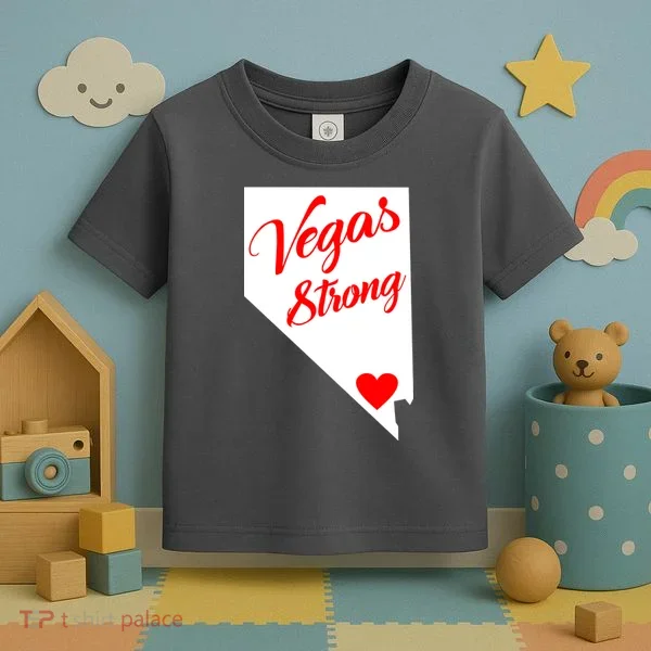 Vegas Strong Nevada Heart Script Toddler T-Shirt