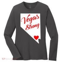 Vegas Strong Nevada Heart Script Women's Long Sleeve Shirt thumb 0