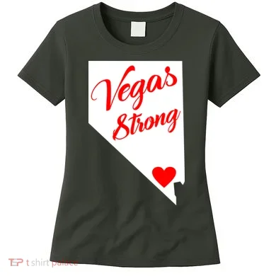 Vegas Strong Nevada Heart Script Women's T-Shirt