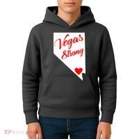 Vegas Strong Nevada Heart Script Kids Hoodie thumb 4