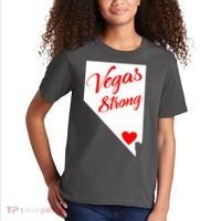 Vegas Strong Nevada Heart Script Kids T-Shirt thumb 2