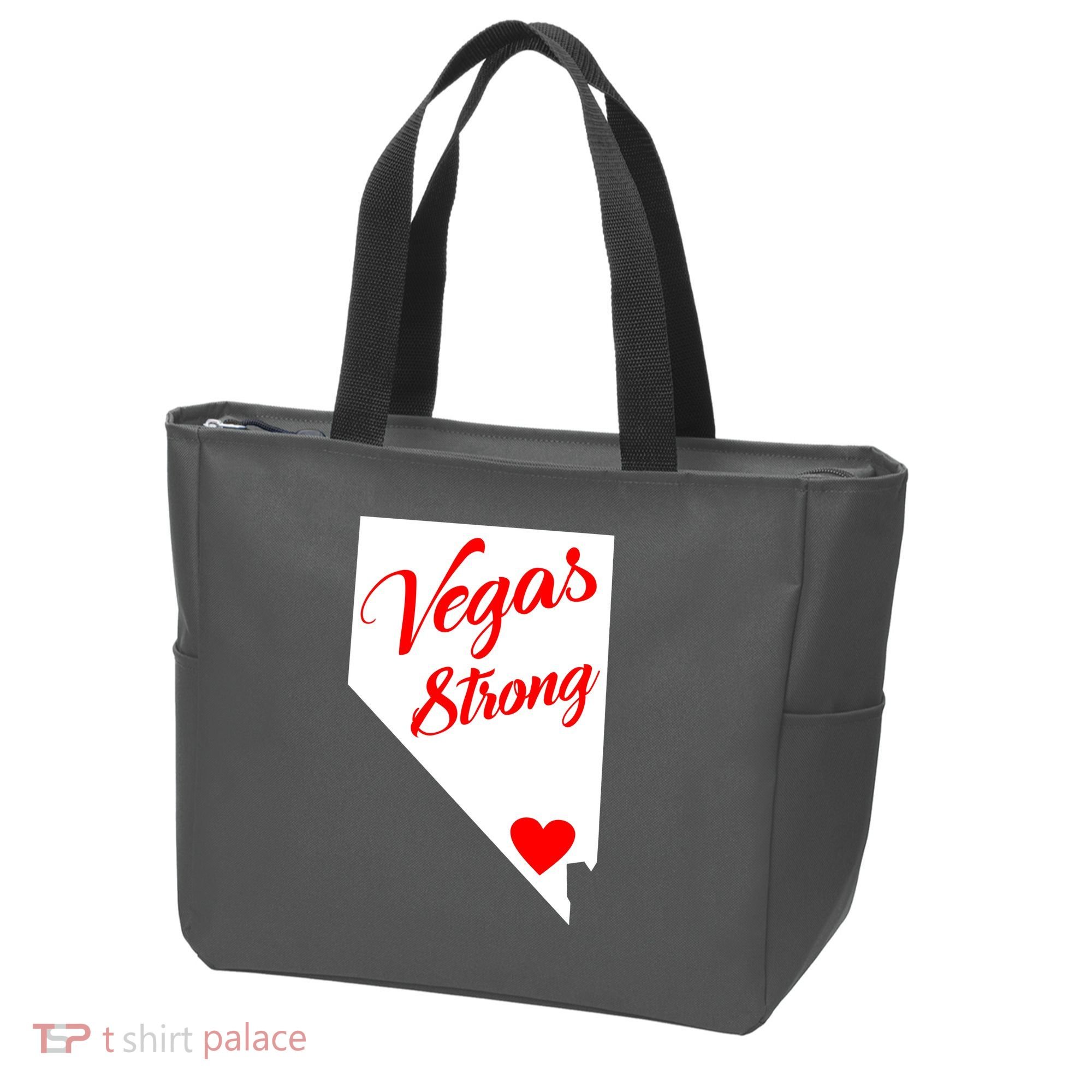 Vegas Strong Nevada Heart Script Tote Bag