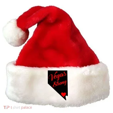 Vegas Strong Nevada Heart Script Santa Hat