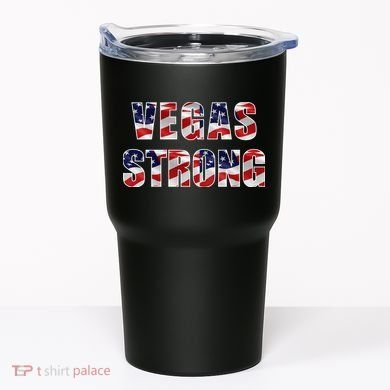 Vegas Strong USA Flag Tumbler