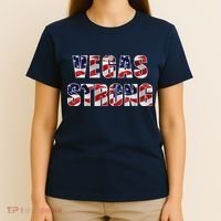 Vegas Strong USA Flag T-Shirt thumb 4