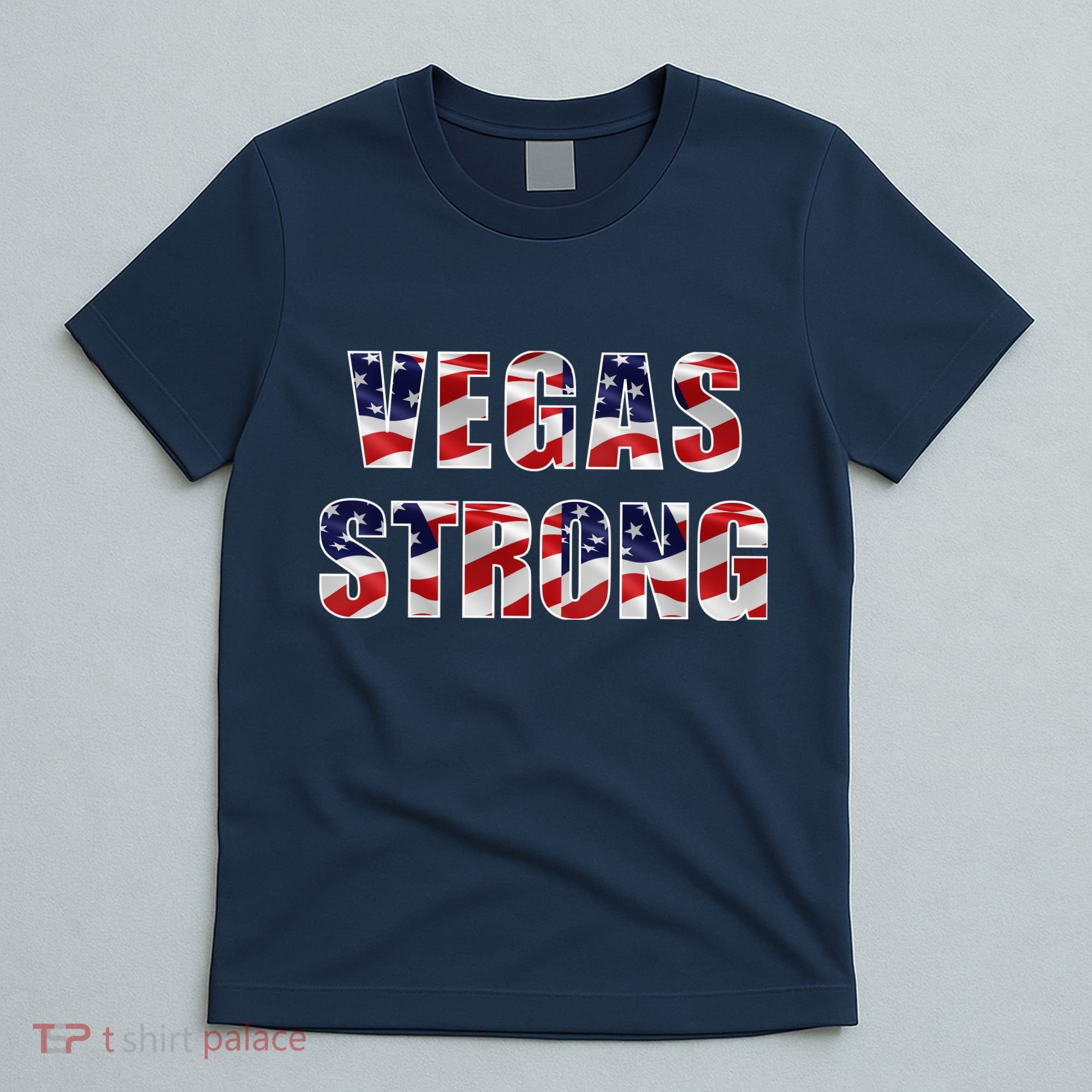 Vegas Strong USA Flag T-Shirt