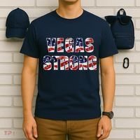 Vegas Strong USA Flag T-Shirt thumb 6
