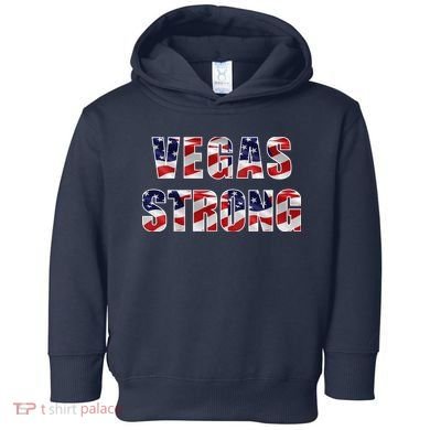 Vegas Strong USA Flag Toddler Hoodie