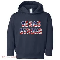 Vegas Strong USA Flag Toddler Hoodie thumb 0