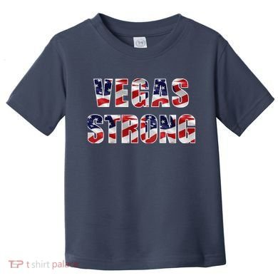 Vegas Strong USA Flag Toddler T-Shirt