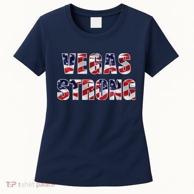 Vegas Strong USA Flag Women's T-Shirt