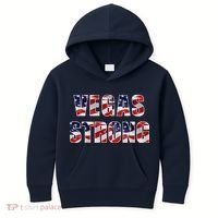 Vegas Strong USA Flag Kids Hoodie thumb 0