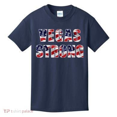 Vegas Strong USA Flag Kids T-Shirt
