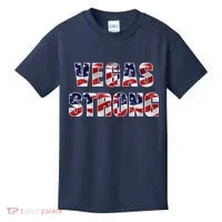 Vegas Strong USA Flag Kids T-Shirt thumb 0
